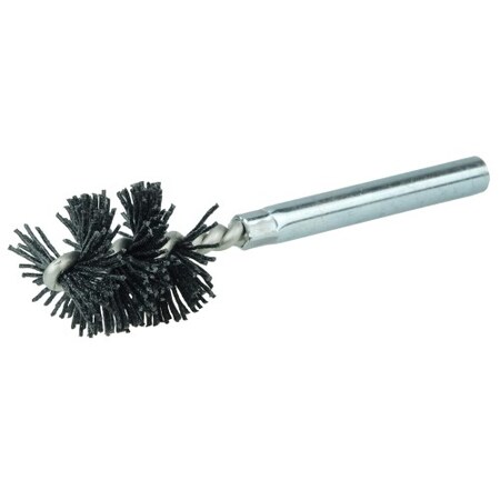 Weiler Burr-Rx 1"-Dia Brush, .026/120CG Crimped Fill, 1" Brush Len, 3-1/2" 21764